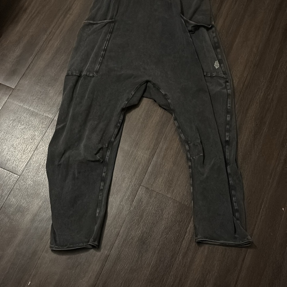 Free People Washed Charcoal Scoop-Neck Jumpsuit - Picture 8 of 14